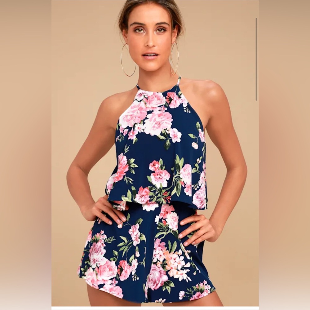 Amazon Navy Floral Midi Dress